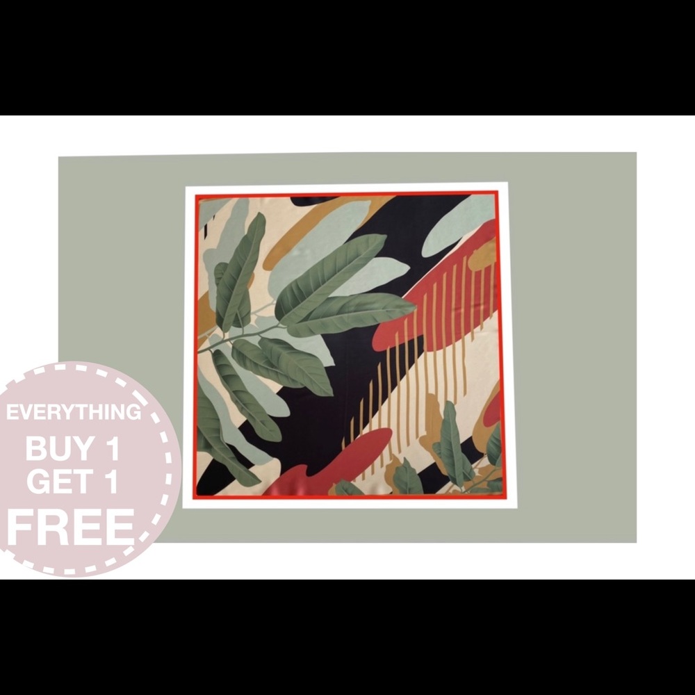 🆕 colourful tropical pattern square scarf/wrap